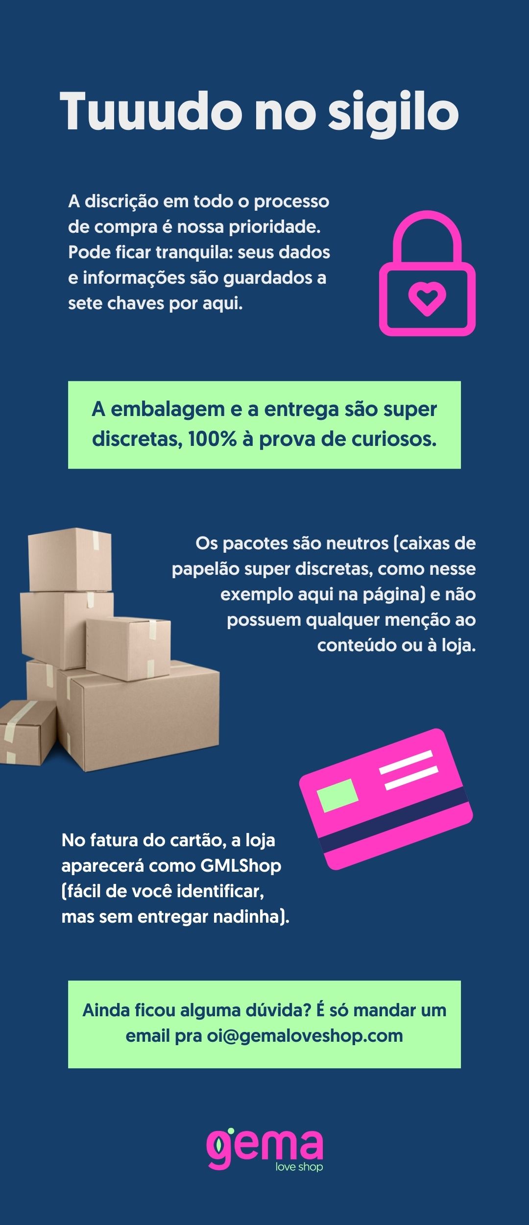 Compre com Sigilo e Discrição