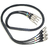 Sleeved Mini Snake. 4 Female XLR ↔ 4 Mono Plugs (Cod: SNK4CH4P)