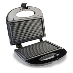 Sanduchera 2P Negra Con Platos Grill