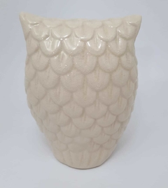 Escultura coruja porcelana - BazarSP - loja online