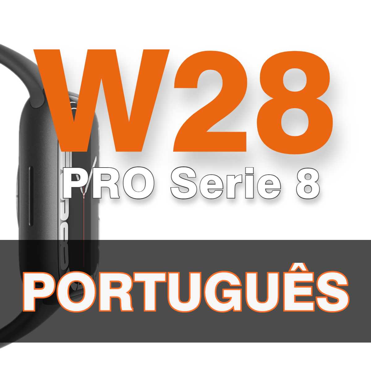 Lancamento Relogio Smartwatch W28 Pro Serie 8 IP68 Carregador sem fio