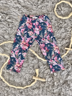 CALZA FLORES AZUL - comprar online