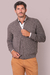 Campera con trabajo de punto - PELO DE LLAMA, LANA MERINO EXTRA FINA Y ALGODÓN PEINADO - comprar online