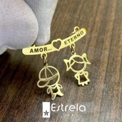 Pingente personalizado ouro18k/750