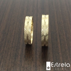 PAR DE ALIANÇAS EM OURO 18K REF. 112018-4G