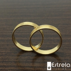 PAR DE ALIANÇAS EM OURO 18K REF. 112023-4g na internet