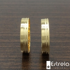 PAR DE ALIANÇAS EM OURO 18K REF. 112026-4g