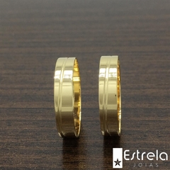 PAR DE ALIANÇAS EM OURO 18K REF. 112031-4g