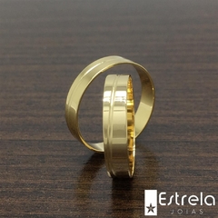 PAR DE ALIANÇAS EM OURO 18K REF. 112031-4g - comprar online