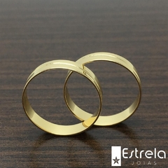 PAR DE ALIANÇAS EM OURO 18K REF. 112031-4g na internet