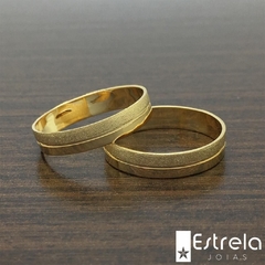 PAR DE ALIANÇAS EM OURO 18K REF. 112035-4g na internet