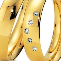 Par de alianças ouro18k750 Ref. 113003 - comprar online