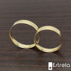 PAR DE ALIANÇAS EM OURO 18K REF. 114000-6g - comprar online