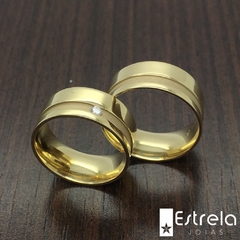 Par de alianças ouro18k/750 Ref. 114016 - 16g na internet