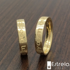 Par de alianças ouro18k/750 REF.114021 - 8g - comprar online