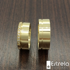 Par de alianças ouro18k/750 REF. 114024 - 14g na internet