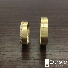 Par de alianças ouro18k/750 REF. 114031 - 10g - comprar online