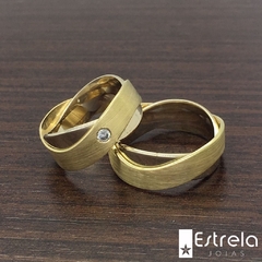 Par de alianças ouro18k/750 REF. 115000 - 20g - comprar online