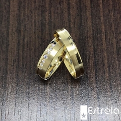 Par de alianças ouro18k/750 REF. 118006 - 6g - comprar online