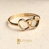 ANEL CORAÇÕES DE OURO 18K AN180012