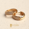 Par de argolas ouro18k/750