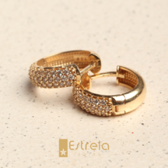 Par de argolas ouro18k/750
