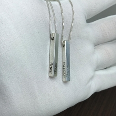 Colar com pingente bastão personalizado prata950 REF. 211950