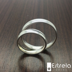 Par de alianças prata 950 Ref. 223008 - comprar online