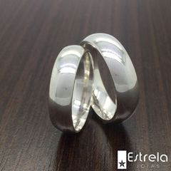 Par de alianças prata 950 Ref. 223035 - comprar online