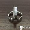 Par de alianças prata 950 Ref 224001