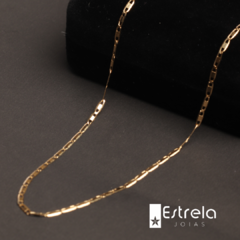 Corrente piastrine ouro18k/750 60cm
