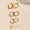 TRIO DE ARGOLAS EM OURO 18K