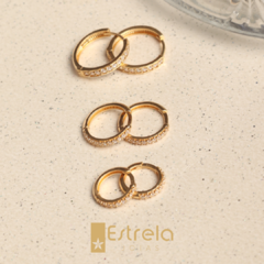 TRIO DE ARGOLAS EM OURO 18K