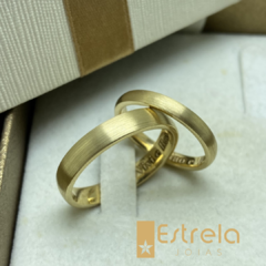 Par de alianças ouro18k/750 10g - comprar online