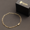 Pulseira masculina alternada ouro18k/750