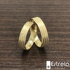 Par de alianças em ouro 18k Ref. 111004-6G