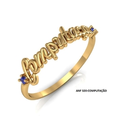 Anel de formatura ouro18k/750 Ref. ANF320