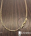Corrente elos facetados longos ouro18k/750 Ref. BBCL0260-60CM
