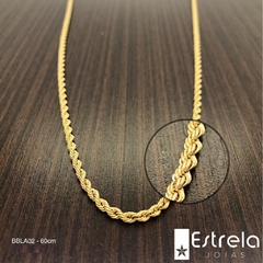 Corrente corda laser ouro18k/750 Ref. BBLA0260-60CM