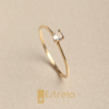 ANEL SOLITÁRIO OURO 18K AN3