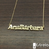 Colar personalizado com nome ouro 18k/750