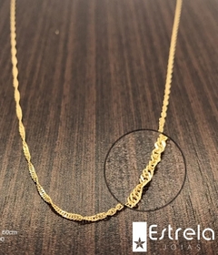 Corrente singapura dupla ouro18k/750 Ref. BBSI02-60CM