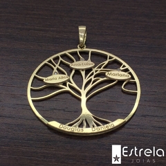 Pingente personalizado árvore da vida ouro18k/750