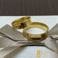Par de alianças ouro18k/750 REF. 112008 - 8G -  Estrela Joias | Alianças de Casamento e Noivado em Ouro 18K | Recife