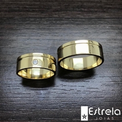Par de alianças ouro18k/750 REF. 1180014 - 14g na internet