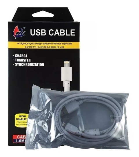 CABLE IPHONE USB C TIPO C A LIGHTNING 1.5 METROS RAPIDO