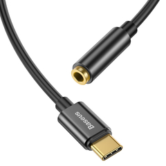 Adaptador Auriculares celular USB-C a hembra 3.5 mm Baseus - Teknic