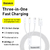 Cable 3 En 1 Usb A iPhone Usb C Tipo C Micro 1.5 Mts Rapida en internet