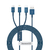 Cable 3 En 1 Usb A iPhone Usb C Tipo C Micro 1.5 Mts Rapida