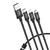 Cable 3 En 1 Usb A iPhone Tipo C Micro 1.2 Mts Datos Y Carga